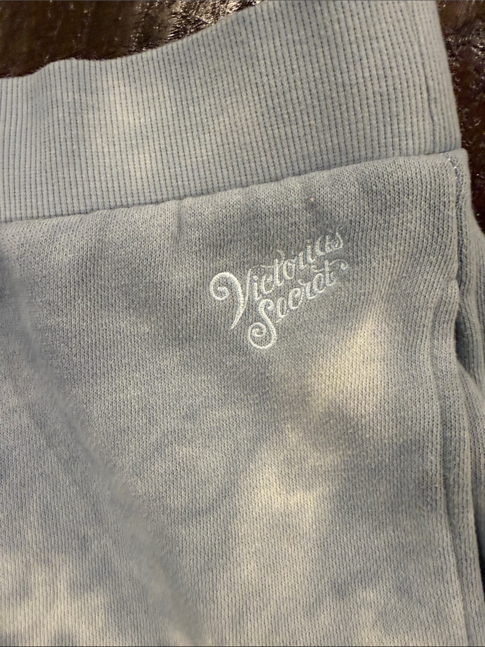 Victoria's Secret Light Blue Tie-Dye Jogger Sweatpants - Picture 2 of 6